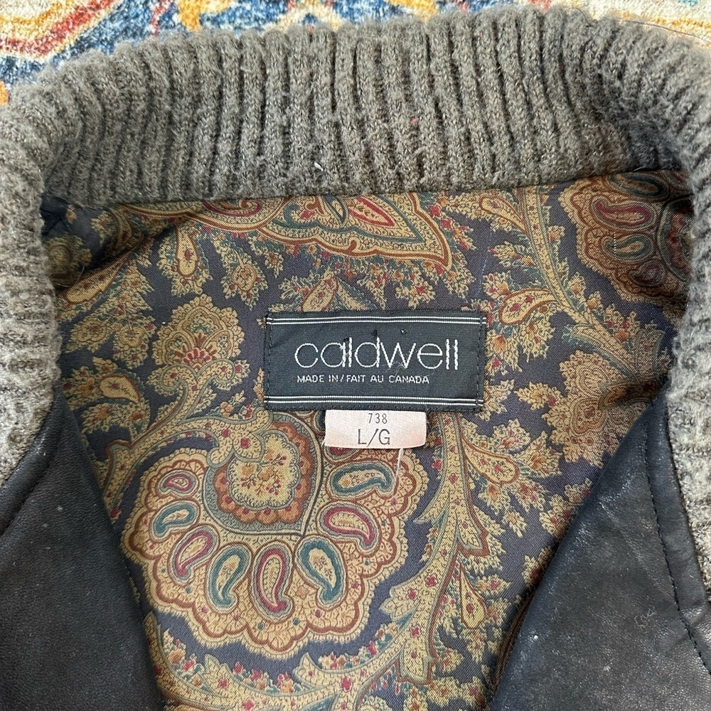 Vintage Caldwell Abstract Sweater Blazer Large - Picture 3 of 6